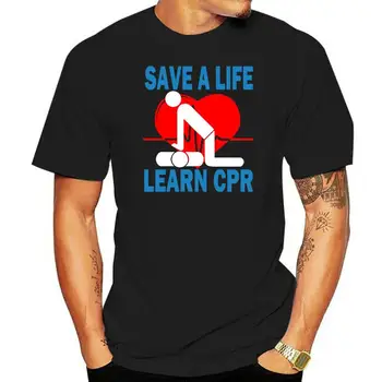 Магазин коротких футболок Для мужчин, спасающих жизнь, изучающих искусственное дыхание, Emt, Рубашки для парамедиков EMS с коротким рукавом 015836