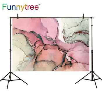 Фон для красочной абстрактной живописи Funnytree, Текстурированная масляная краска, спиртовые чернила, реквизит для фотосъемки в современной художественной фотостудии