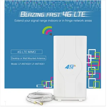 Усилитель Усиления сигнала Антенны 4G LTE с высоким коэффициентом усиления с двойным интерфейсом TS9/CRC9/SMA-male для Huawei/ZTE/Vodafone