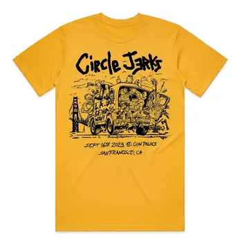 Новая редкая футболка Circle Jerks Band с коротким рукавом унисекс, футболка S-5XL, 1CM127