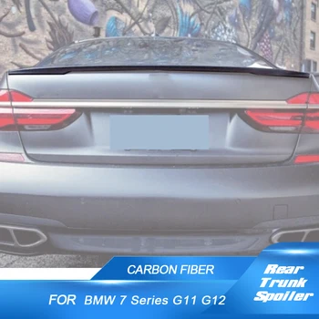 Крылья Заднего Спойлера Багажника из Углеродного Волокна для BMW 7 Серии F01 F02 G11 G12 740i 750i 760i 2009-2018 Внешняя Отделка автомобиля