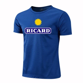 Личность RICARD Дышащая быстросохнущая мужская футболка для бега Футбол Фитнес Плюс свободная спортивная одежда для верховой езды Рубашка с коротким рукавом