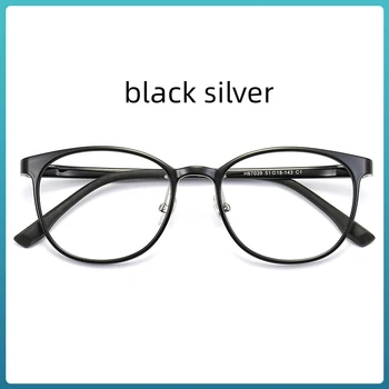 Круглые Полнокадровые очки Винтажные Очки для защиты от синей близорукости Асферические линзы с индивидуальной степенью защиты Очки по рецепту