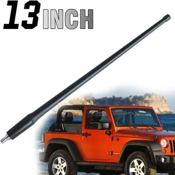 1 шт 13-дюймовая резиновая антенна для Jeep Wrangler, модифицированная металлическая короткая антенна, украшение для внедорожной радиоантенны, аксессуары для антенны