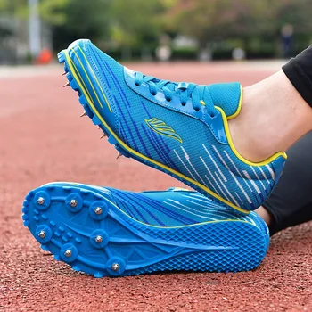 Мужская женская спортивная обувь для бега на длинные дистанции Кроссовки с шипами для тренировок Обувь с шипами для легкой атлетики для мужчин и женщин