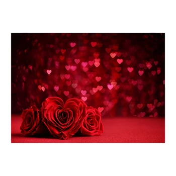 210x150 см Фоновая Ткань на День Святого Валентина Цветок Любви Фотоматериал Фоновая Ткань Для Фотографии
