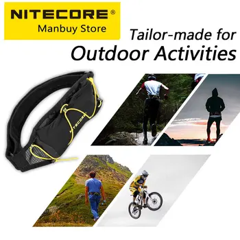 2024 Поясная сумка для бега Nitecore BLT10, дорожный спортивный поясной ремень, мягкая фляга, карманы для кемпинга, велоспорта, треккинга для женщин и мужчин