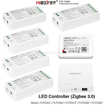 MiBoxer Zigbee 3.0 Двойной белый Одноцветный RGB RGBW RGB + CCT Контроллер светодиодной ленты ZB-Box2 ZB-Box3 FUT035Z + контроллер шлюза приложения