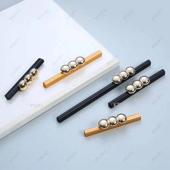 Современная Простая удлиненная ручка шкафа из алюминиевого профиля, черная длинная ручка для ящика, ручка для мебельного ящика.