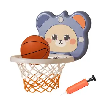 Мини Баскетбольное кольцо Табло для баскетбольных мячей в помещении Нет сверлильного насоса В комплекте Подарки на день рождения 2 надувных баскетбольных мяча
